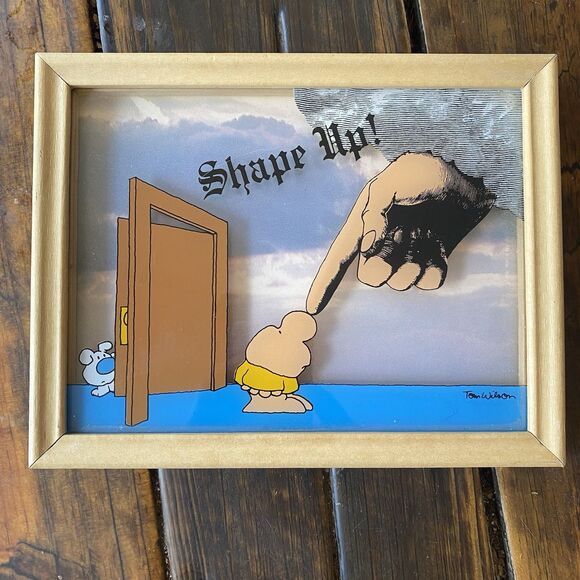 Vintage 1979 Tom Wilson Shape Up 3D Art Picture. Ziggy & Fuzzy. USA. - Picture 1 of 11